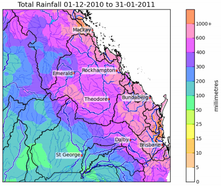 December-January Rainfall - 2011 Rolleston